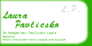 laura pavlicsko business card